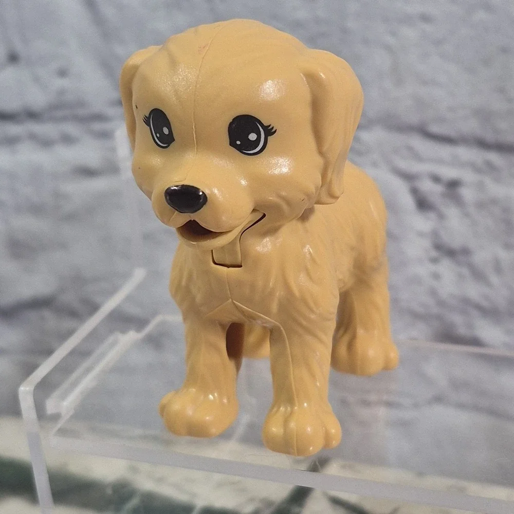 Barbie Pets Puppy Dog Lot Of 6 Figures With Bed Carrier‎ Food Dish Bone Bottle